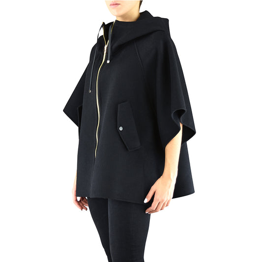 Cappa TWINSET PA8261 Nera con Cappuccio