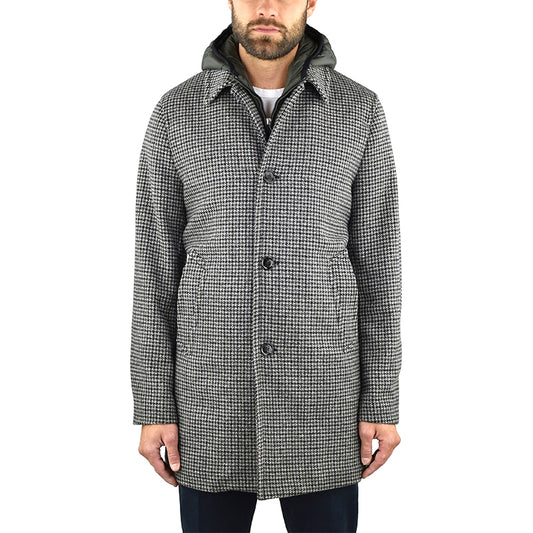 Cappotto PALTÒ Alfredo 20W FAI WSS Pied De Poule Grigio Marrone