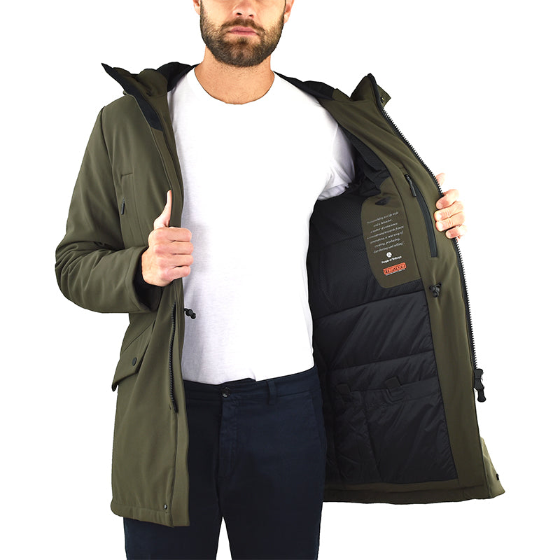 Giaccone Parka PEOPLE OF SHIBUYA Kenjiro PM888 Verde Militare