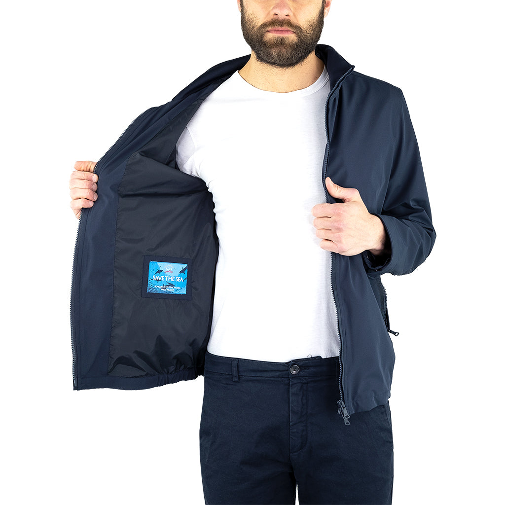 Giubbino PAUL & SHARK Typhoon RE 4X4 Stretch Save the Sea Blu