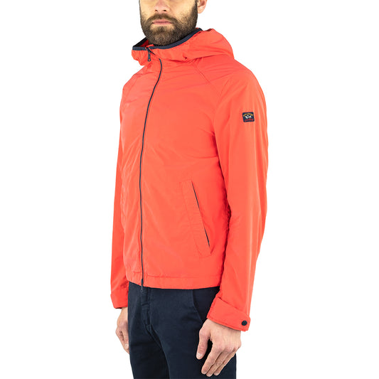 Giubbino PAUL & SHARK Windbreaker Re-Density Save the Sea Rosso