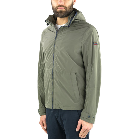 Giubbino PAUL & SHARK Windbreaker Re 130 High Density Verde Militare