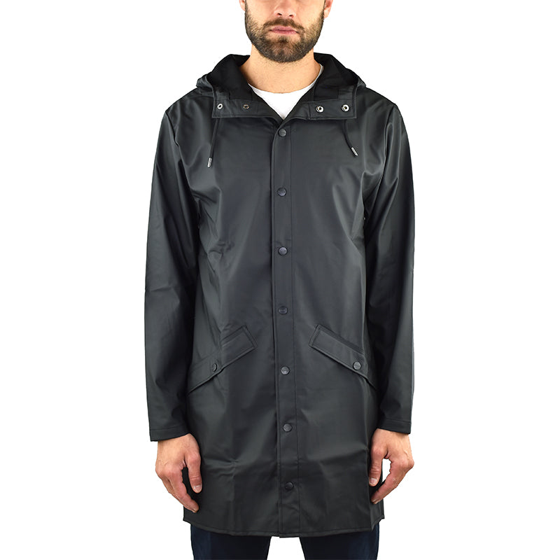 Impermeabile RAINS Long Jacket Nero