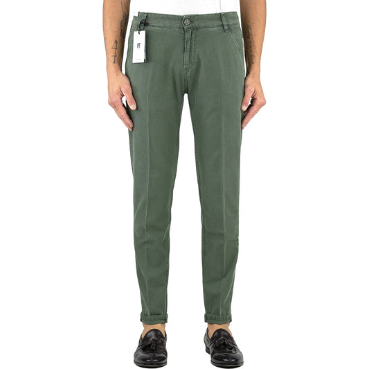 Jeans Pantalone PT Torino Denim Indie Tasca America Verde Militare