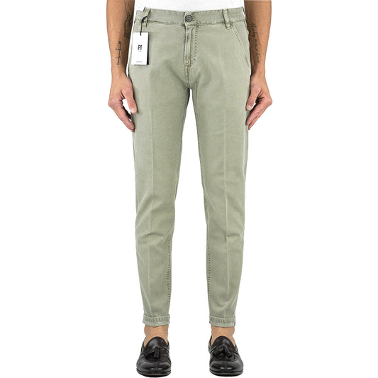 Jeans Pantalone PT Torino Denim Indie Tasca America Verde Salvia