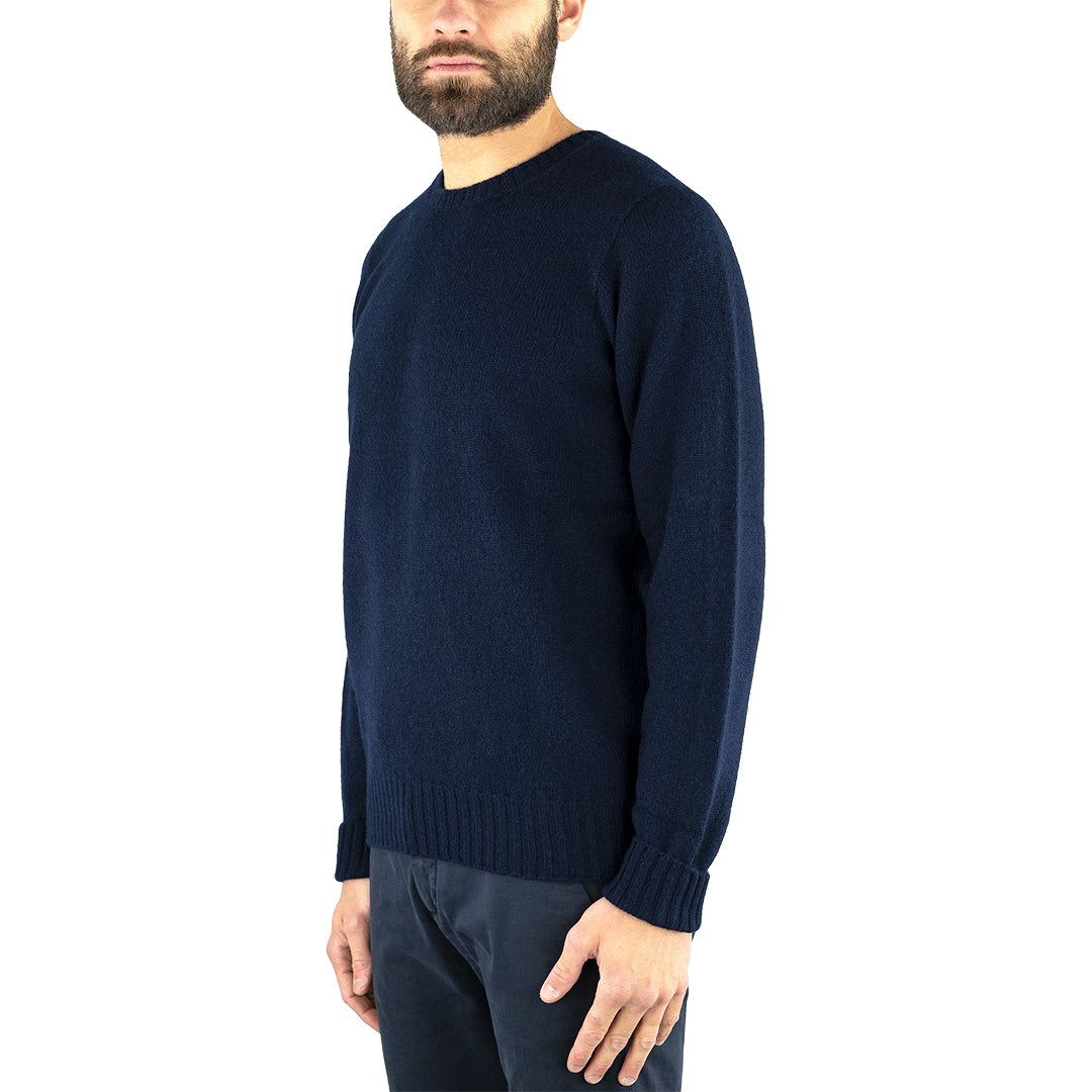 Maglia DRUMOHR in Puro Lambswool Blu