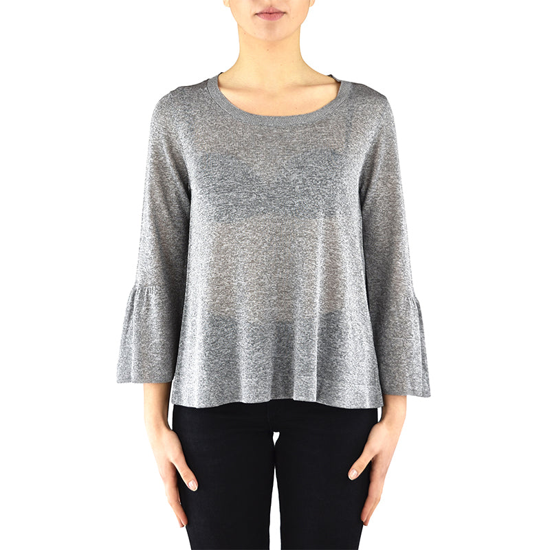 Maglia KANGRA in Viscosa Grigio Melange