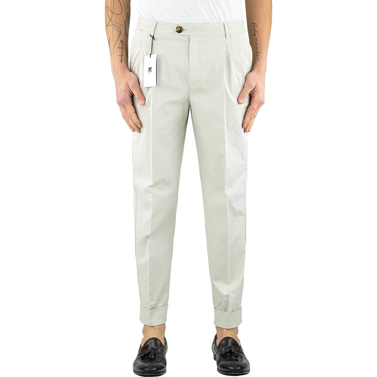 Pantalone PT Torino ReWorked The Reporter Gesso