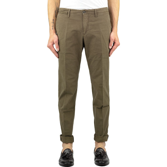 Pantalone PT Torino Worn Out in Cotone Lavato Fango