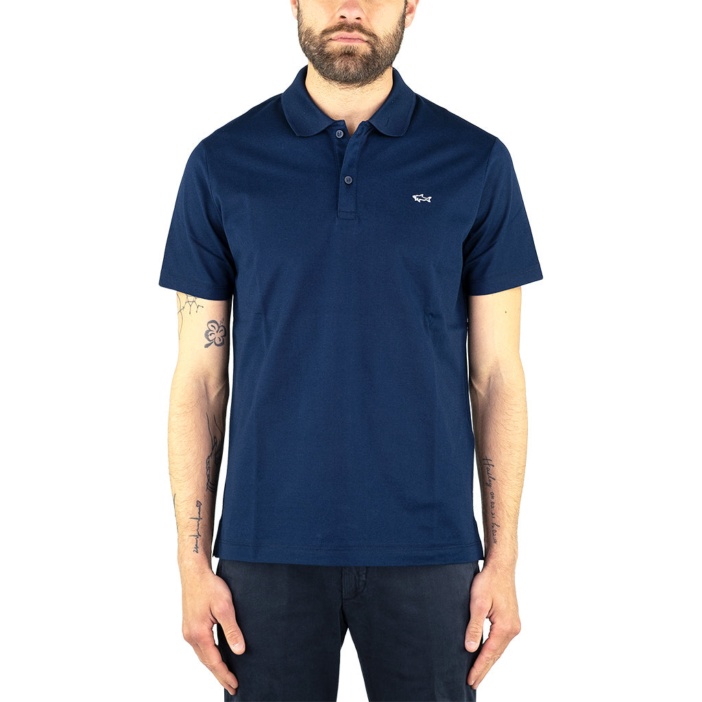 Polo PAUL & SHARK in Cotone Organico Piqué Blu