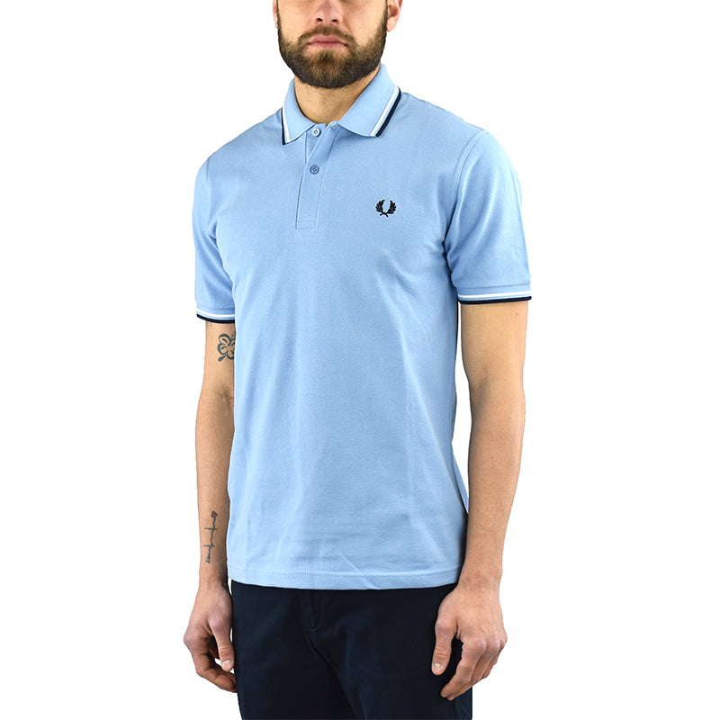 Polo FRED PERRY M12 Celeste