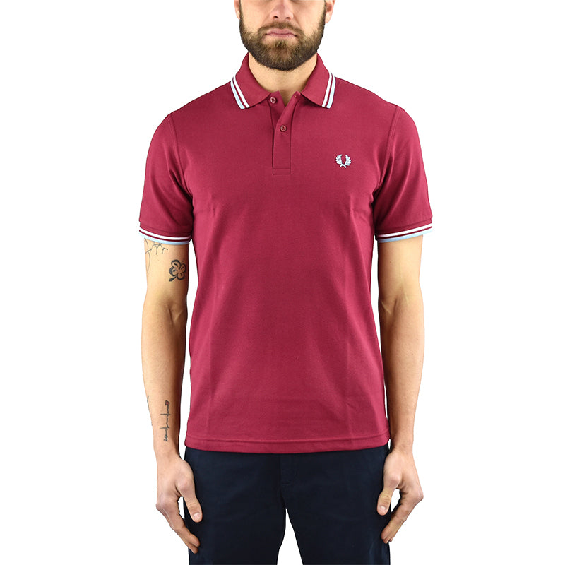 Polo FRED PERRY M12 Rosso Porpora