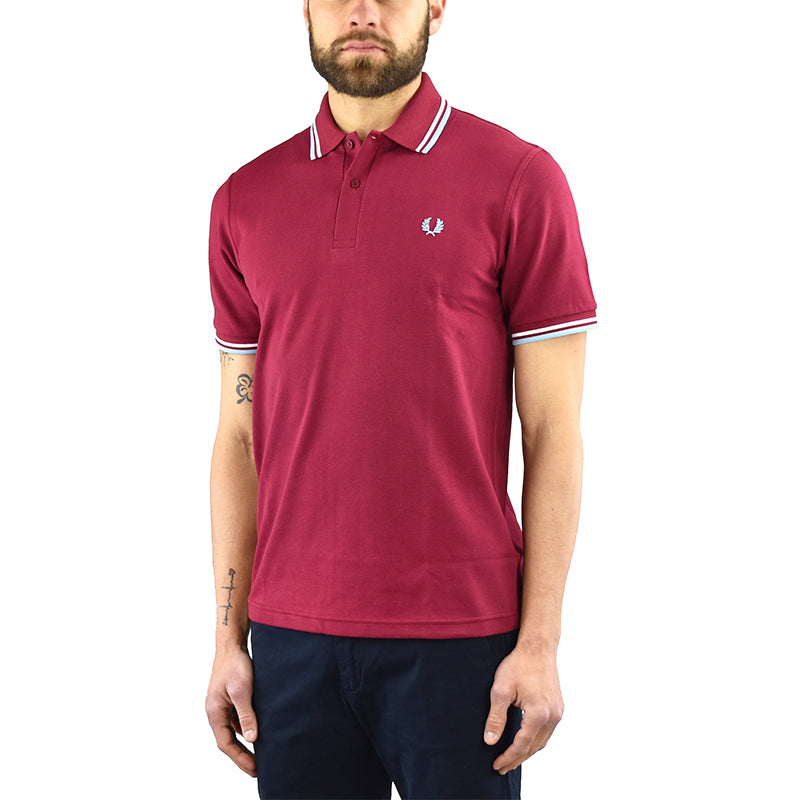 Polo FRED PERRY M12 Rosso Porpora