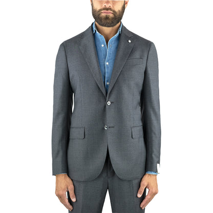 Abito LBM Jack in Lana Vergine Grigio Medio