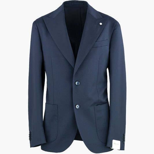 Abito LBM Steve in Lana Vergine Blu Navy