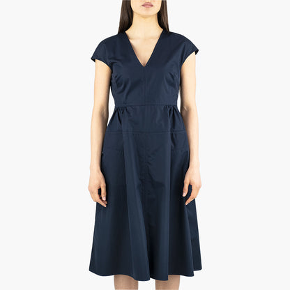 Abito ASPESI 2910 in Popeline di Cotone Blu Navy