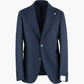 Abito LBM 1911 Paul Fly Art. 5356 Mod. 3687 Fly in Lana Vergine Gessato Blu Navy