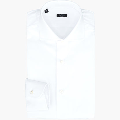 Camicia BARBA Napoli in Cotone Stretch Bianca