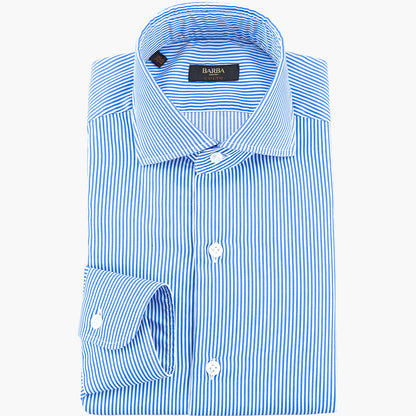 Camicia BARBA Napoli Culto Bacchetta Bianco Azzurro k25