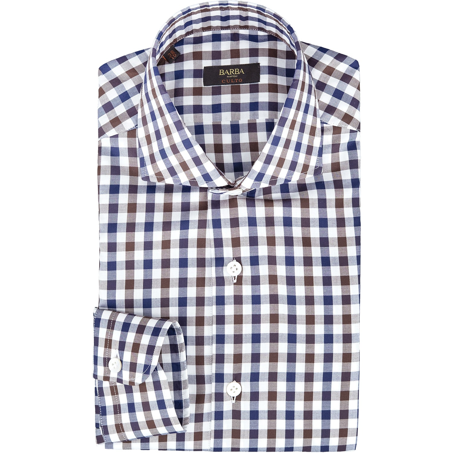 Camicia BARBA Napoli Culto Cod. 36029 Quadretto Multicolor