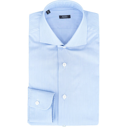 Camicia BARBA Napoli in Cotone Stretch Celeste