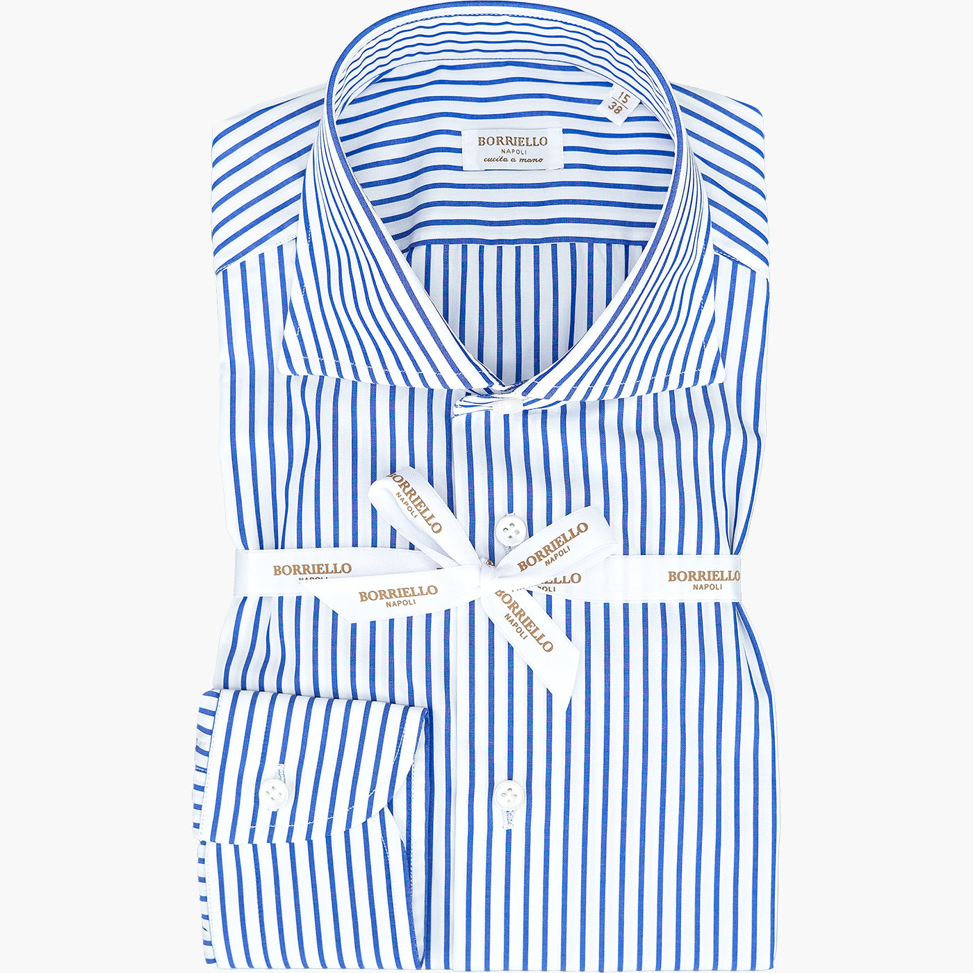 Camicia BORRIELLO Righe Bianco Blu
