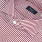 Camicia FINAMORE Milano Riga Bianco Rosso Borgogna