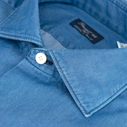 Camicia FINAMORE Milano in Cotone Denim