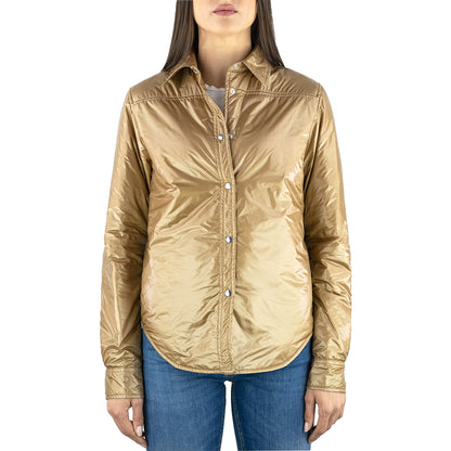 Camicia Imbottita ASPESI Jennie in Nylon Micro Ripstop Beige