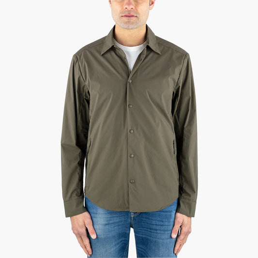 Camicia ASPESI Arch in Cotone Tecnico Verde Militare