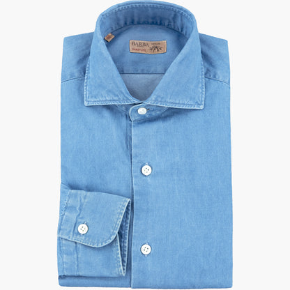 Camicia BARBA Napoli Dandylife in Cotone Denim K25
