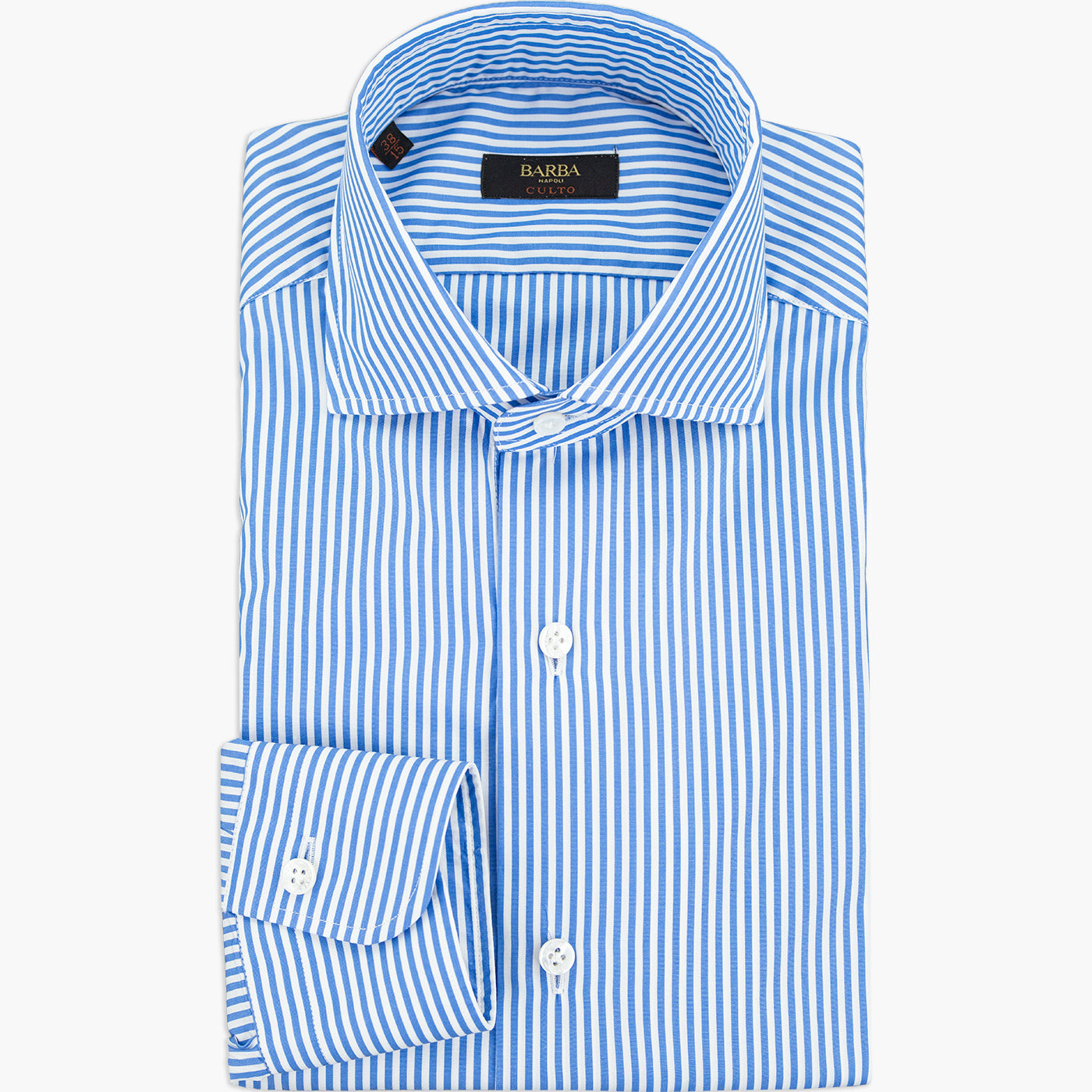 Camicia BARBA Napoli Culto Art. P0150100 Righe Bianco Azzurro