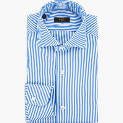 Camicia BARBA Napoli Culto Art. P0150100 Righe Bianco Azzurro