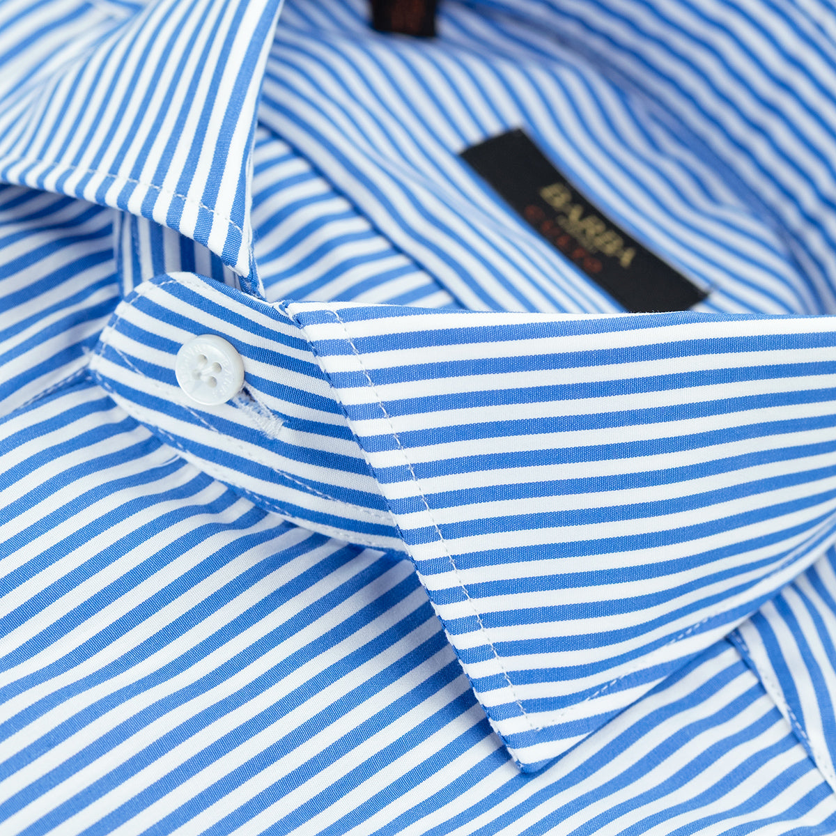 Camicia BARBA Napoli Culto Art. P0150100 Righe Bianco Azzurro