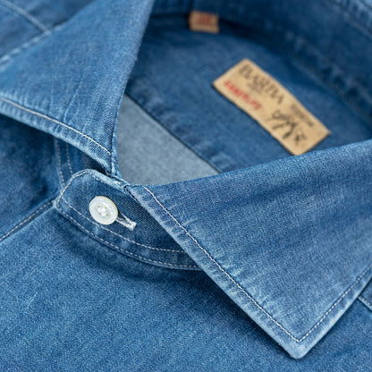 Camicia BARBA Napoli Dandylife Art. P01550252 in Cotone Denim