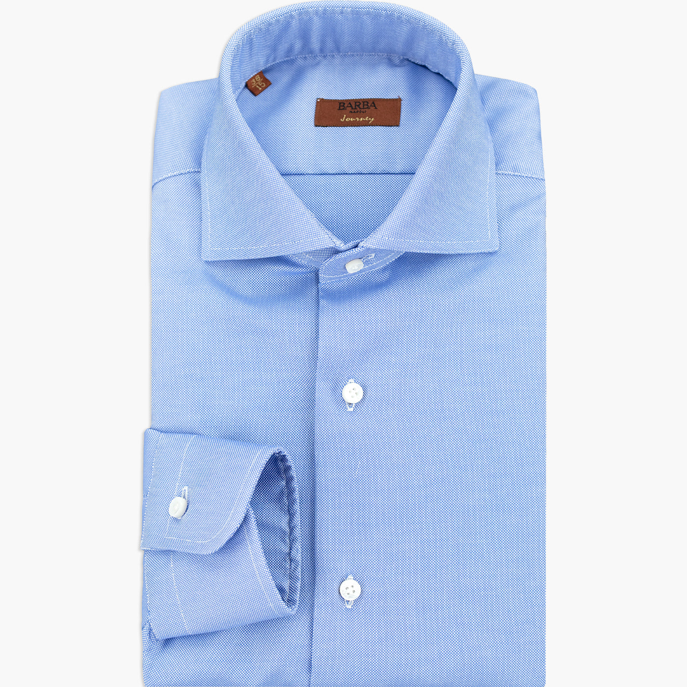 Camicia BARBA Napoli Journey Art. P0150203 in Royal Oxford Celeste