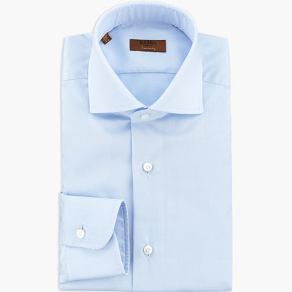 Camicia BARBA Napoli Journey in Cotone Celeste