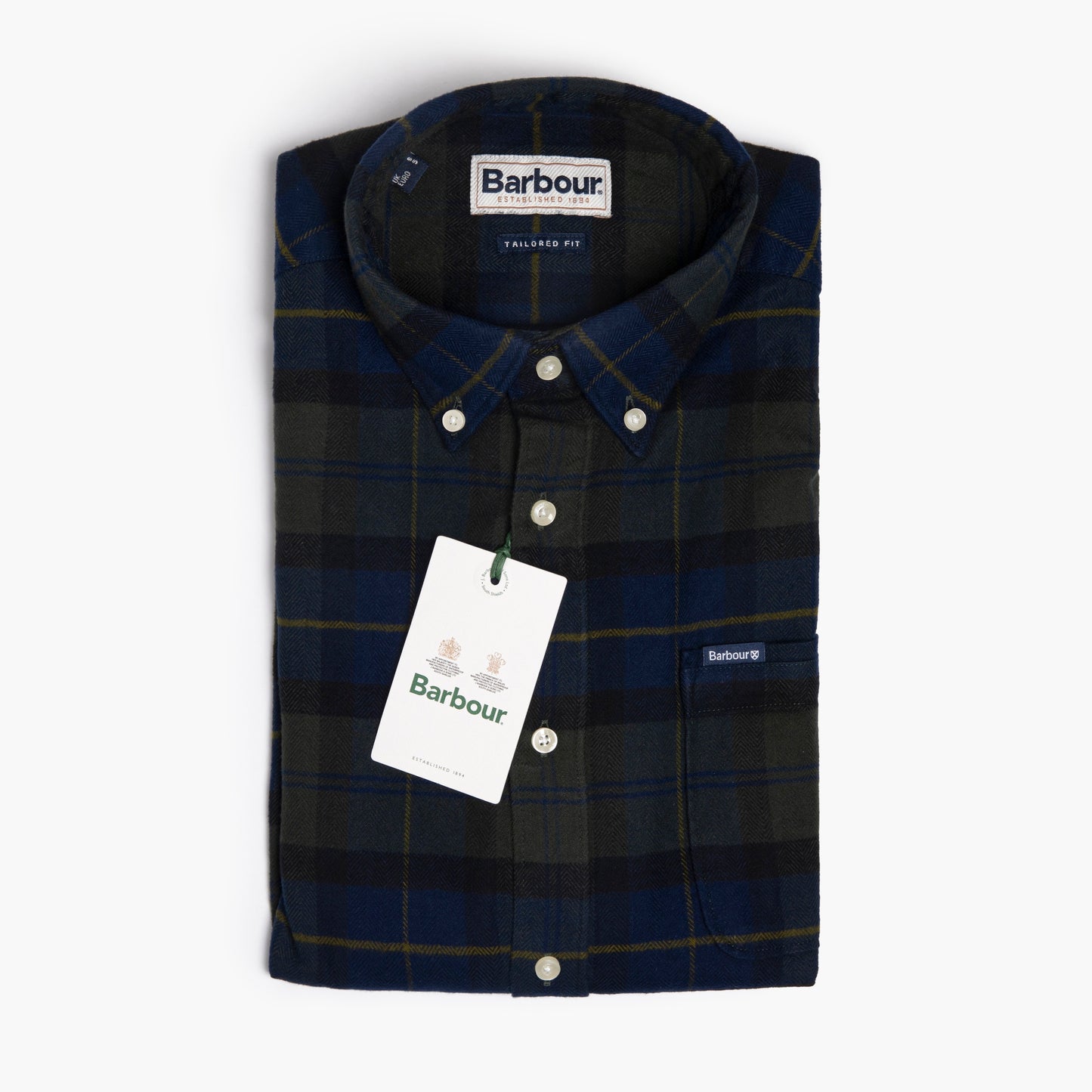 Camicia BARBOUR Kyeloch Tailored Fit Art. MSH5014TN28 Olive Night