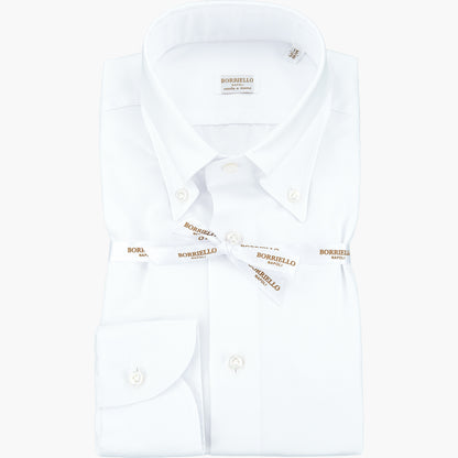 Camicia BORRIELLO Art. 19003/1 Collo Vomero Button Down in Oxford Bianca 25
