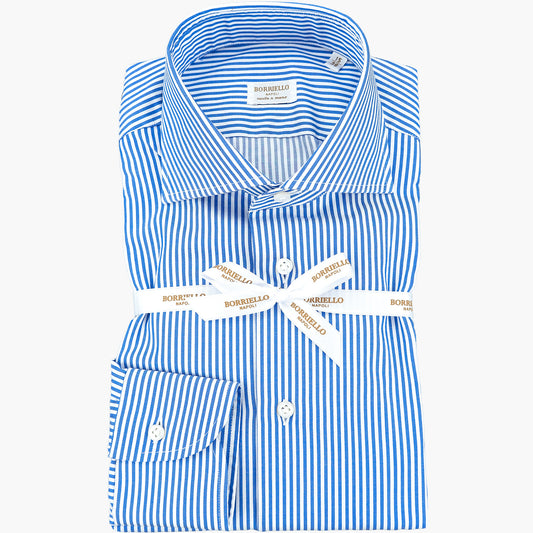 Camicia BORRIELLO Righe Bianco Azzurro 25