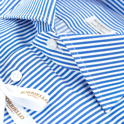 Camicia BORRIELLO Righe Bianco Azzurro 25 2