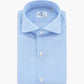 Camicia FINAMORE Milano in Esclusivo Giza 45 170 a Due Riga Bianca Fondo Celeste