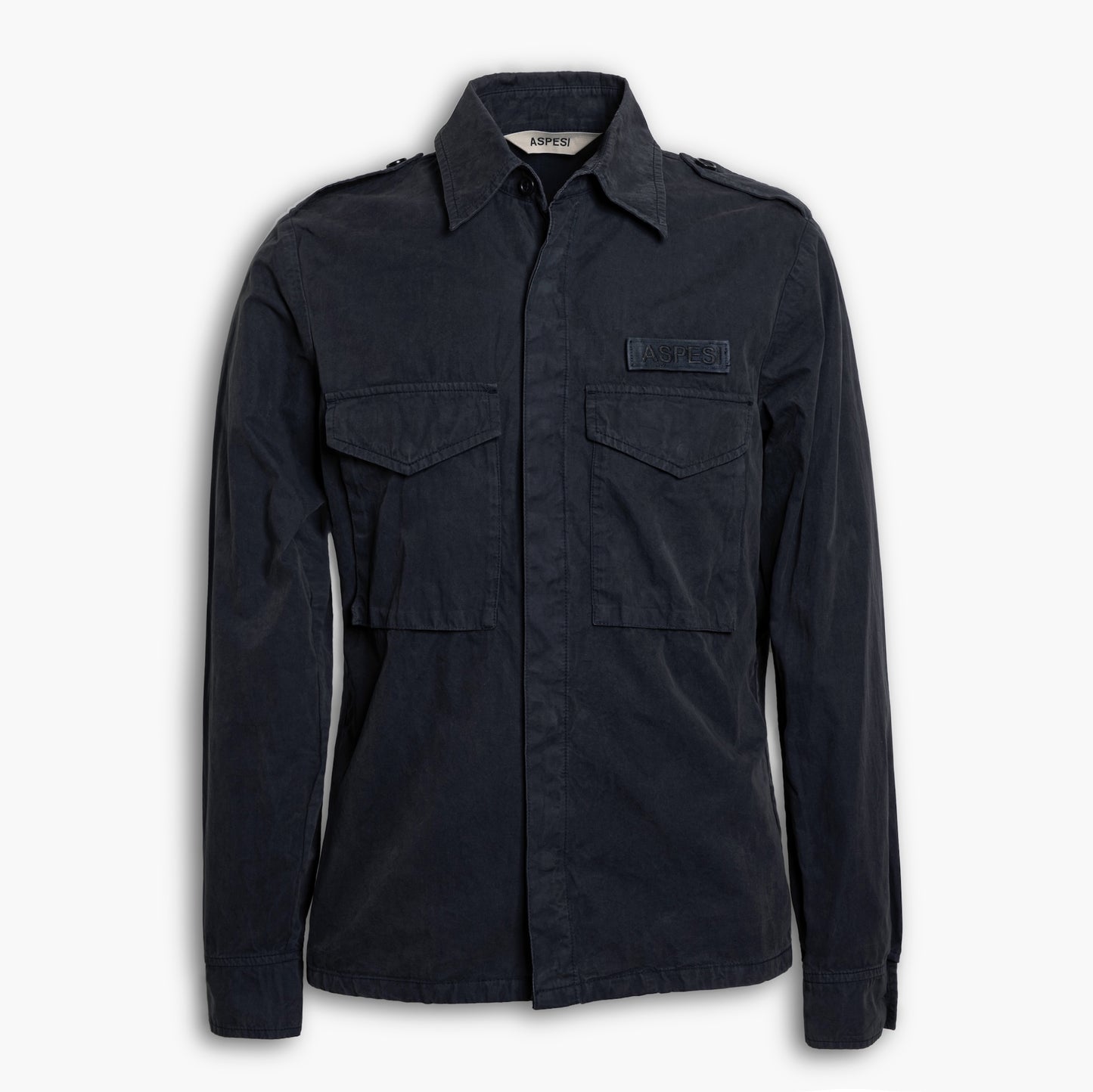 Camicia Field Uomo ASPESI CE10 G178 in Tela di Cotone Col. 85098 Blu Navy