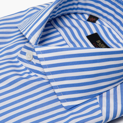 Camicia Uomo BARBA Napoli Culto Art. P0154081U Righe Bianco Azzurro