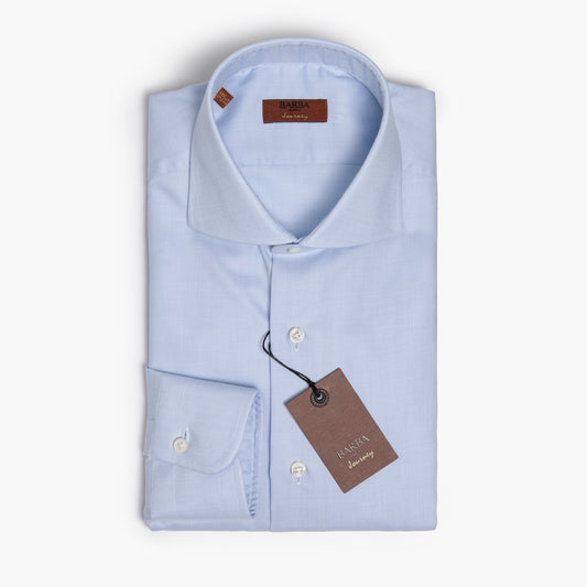 Camicia Uomo BARBA Napoli Journey Art. P0154207U in Royal Oxford Celeste