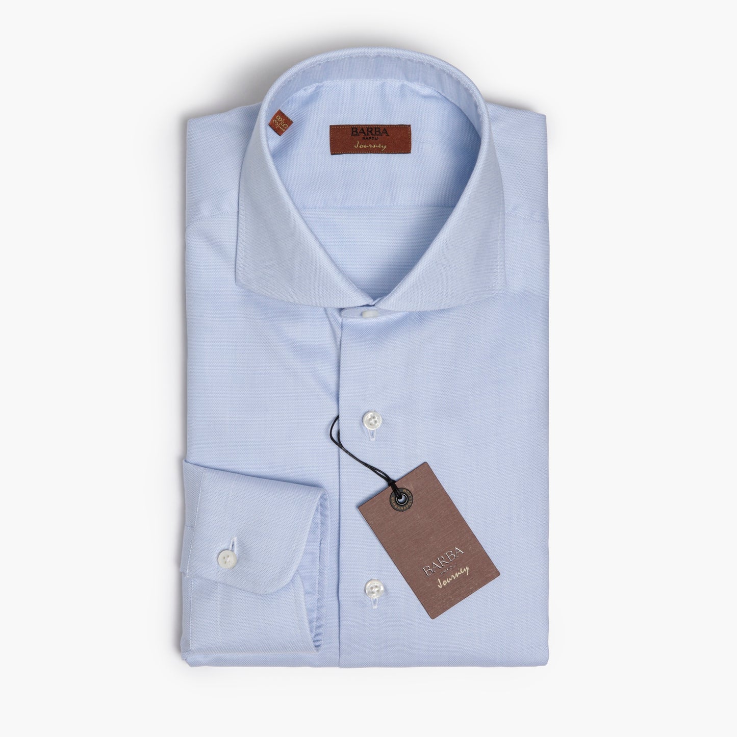 Camicia Uomo BARBA Napoli Journey Art. P0154207U in Royal Oxford Celeste