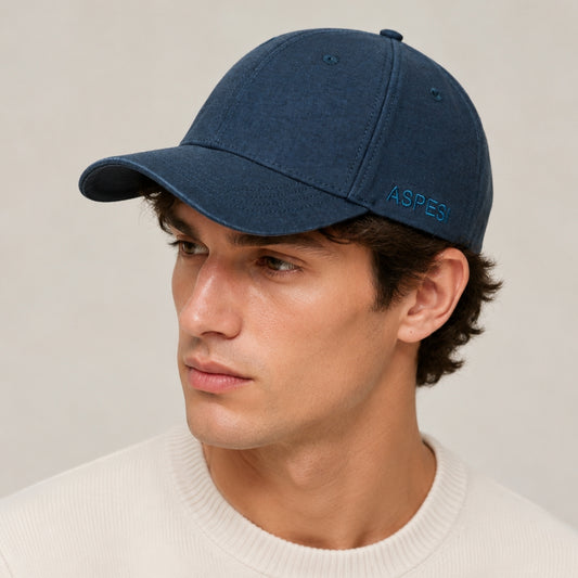 Cappello ASPESI in Cotone con Scritta Logo Blu