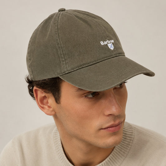 Cappello BARBOUR Cascade Sports in Cotone Olive