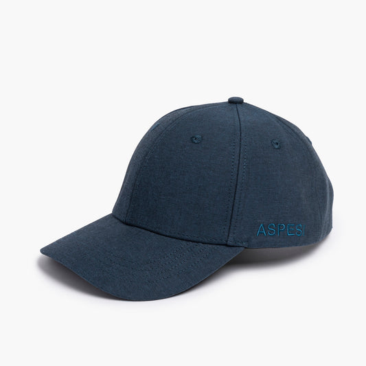 Cappello ASPESI Mod. 2C01 in Cotone con Scritta Logo Col. 10096 Blu