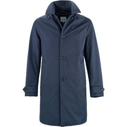 Cappotto ASPESI Perfetto in Lana Tecnica Blu Navy